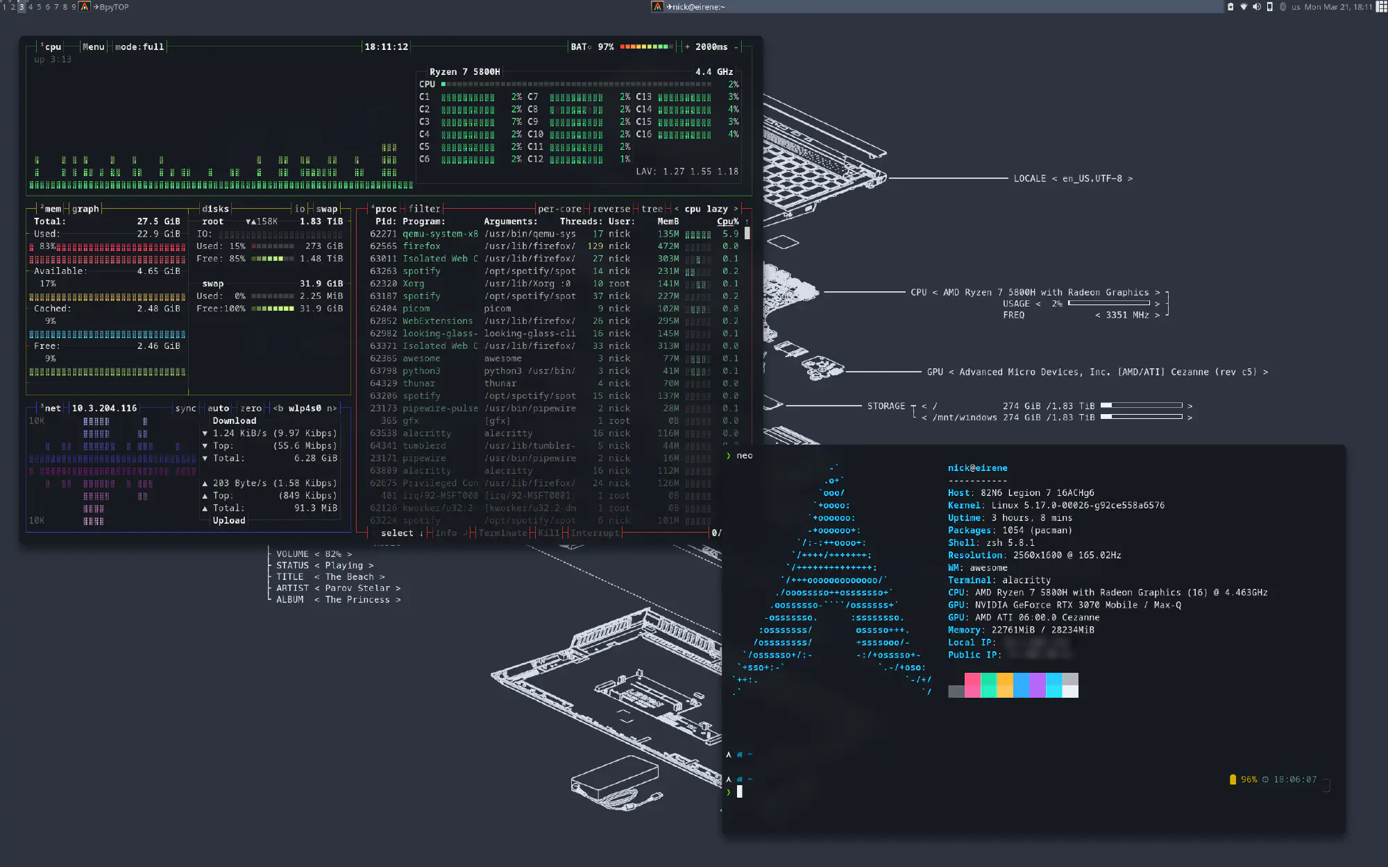 Host OS: Arch Linux